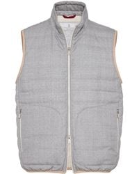 Brunello Cucinelli - Down Vest - Lyst