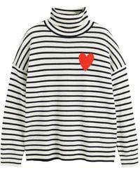 Chinti & Parker - Jersey Breton Heart a rayas - Lyst
