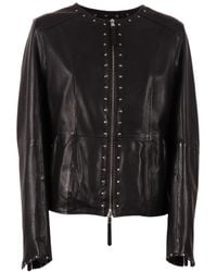 Bully - Stud-Embellished Collarless Jacket - Lyst