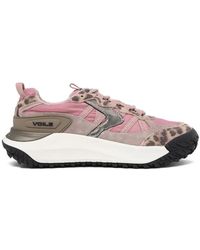Voile Blanche - Leopard-Print Panelled Sneakers - Lyst