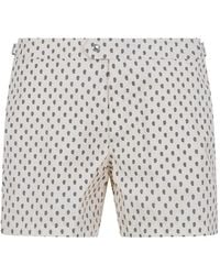 Tom Ford - Paisley Print Micro Compact Popeline Wr Swim Shorts - Lyst