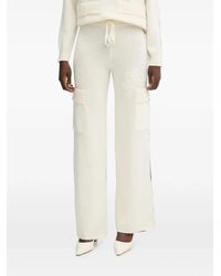 ERMANNO FIRENZE - Floral-Embroidered Cargo Pants - Lyst