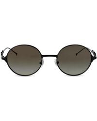DIESEL - Oval-Frame Metal Sunglasses - Lyst