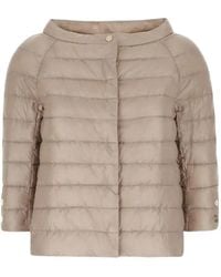 Herno - Plumífero Con Botones - Lyst