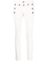 Gucci - Button-detail Slim-fit Trousers - Lyst