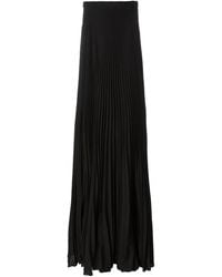 Ralph Lauren - Pleated Silk Maxi Skirt - Lyst