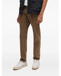BOSS - Logo-patch Chino Trousers - Lyst