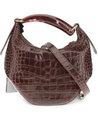 VISONA - Bengala Croc-Effect Shoulder Bag - Lyst