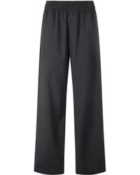 Roberto Cavalli - Elasticated-Waist Virgin-Wool Trousers - Lyst