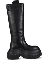 Rick Owens - Leather Knee-High Boots - Lyst
