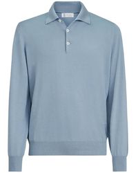 Brunello Cucinelli - Cotton Lightweight Knit Polo Shirt - Lyst