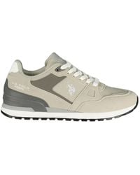 U.S. POLO ASSN. - Logo-Print Panelled Sneakers - Lyst