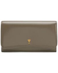 Ami Paris - Paris Paris Continental Leather Wallet - Lyst