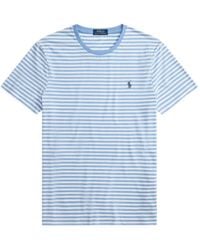 Polo Ralph Lauren - Striped Embroidered-Logo T-Shirt - Lyst