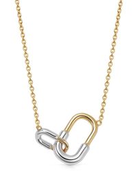 Astley Clarke - 18kt Recycled Gold Vermeil And Sterling Silver Aurora Link Necklace - Lyst