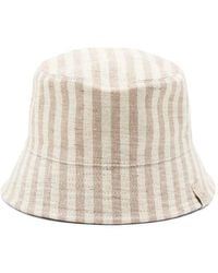 Brunello Cucinelli - Striped Bucket Hat - Lyst