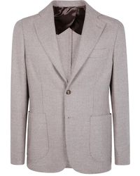 Barba Napoli - Bactive Mono Textured Blazer - Lyst