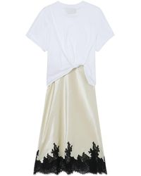 3.1 Phillip Lim - Knot-detail Layered T-shirt Dress - Lyst