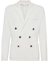 Brunello Cucinelli - Double-breasted Cashmere Cardigan - Lyst