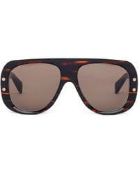 Balmain - Pulse Pilot-Frame Sunglasses - Lyst