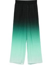 CASABLANCA - Embroidered Satin Wide-Leg Pant - Lyst