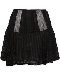 Charo Ruiz - Hamaty Lace-panelled Miniskirt - Lyst