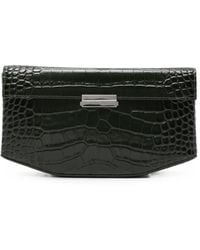 TOTEME - Clip Croc-Embossed Clutch Bag - Lyst
