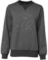 Dolce & Gabbana - Logo-Embroidered Sweater - Lyst