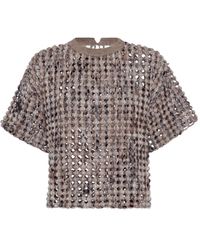 Brunello Cucinelli - ショートスリーブ トップ - Lyst