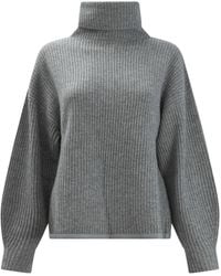Max & Moi - Gerippter Pullover mit Rollkragen - Lyst