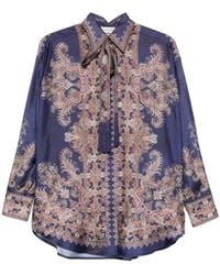 Zimmermann - Valiant Relaxed Shirt - Lyst