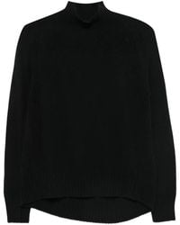 Dondup - High-Neck Rib-Trimmed Sweater - Lyst