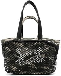 Secret Pon-pon - City Camouflage Mesh-Overlay Tote Bag - Lyst