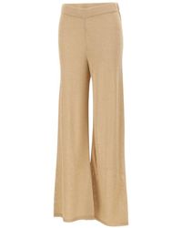 Kangra - Ribbed-Trim Straight-Leg Pants - Lyst