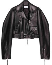 Givenchy - Veste Crop En Cuir - Lyst