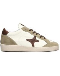 AMA BRAND - Star-Patch Panelled Sneakers - Lyst