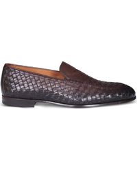 Doucal's - Woven Leather Loafers - Lyst