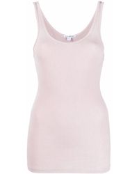 James Perse - Ribbed U-neck Vest - Lyst
