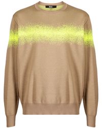 Herno - Spray-Paint Effect Knit Sweatshirt - Lyst