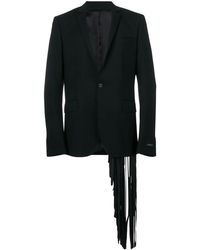Les Hommes - Fringed Detail Blazer - Lyst