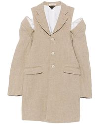 Comme des Garçons - Cut-Out Frayed Coat - Lyst