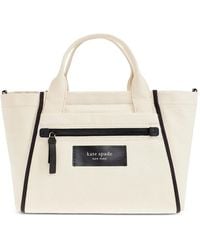 Kate Spade - Dash Ziped-Pocket Contrasting-Trim Tote Bag - Lyst