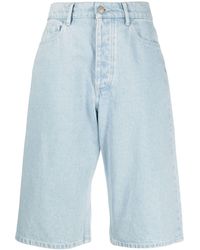 Nanushka - Organic Cotton Denim Shorts - Lyst