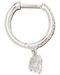 Anita Ko - 18Kt Diamond Hoop Earring - Lyst