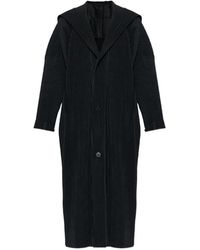 Homme Plissé Issey Miyake - Hooded Buttoned Coat - Lyst