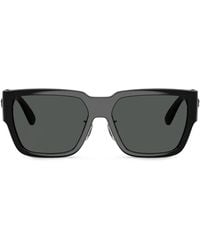 Versace - Sonnenbrille Mit Eckigem Gestell - Lyst