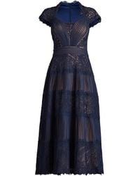 Tadashi Shoji - Kleid Mit Blumen-Print - Lyst