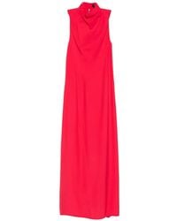 BCBGMAXAZRIA - Cut-Out High-Neck Maxi Dress - Lyst