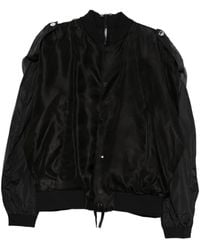 Les Hommes - Back-Zip Bomber Jacket - Lyst