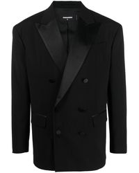 DSquared² - Double-breasted silk-lapels blazer - Lyst